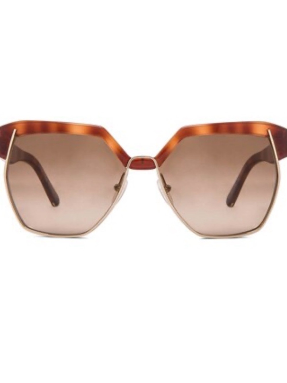 Chloe Havana Brown CE665S Oversized Dafne Sunglasses